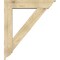 Ekena Millwork Traditional Traditional Rough Sawn Bracket w/ Offset Brace, Douglas Fir, 8"W x 38"D x 44"H BKT0806X38X44TRA01RDF - alternate 4
